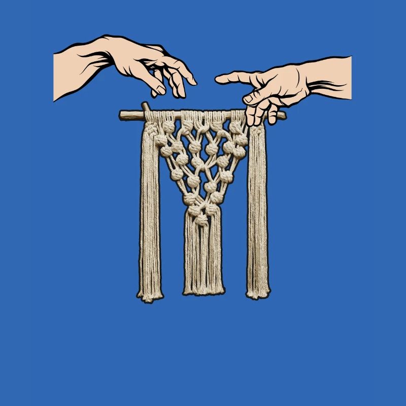 Creative macrame artist Funny macrame