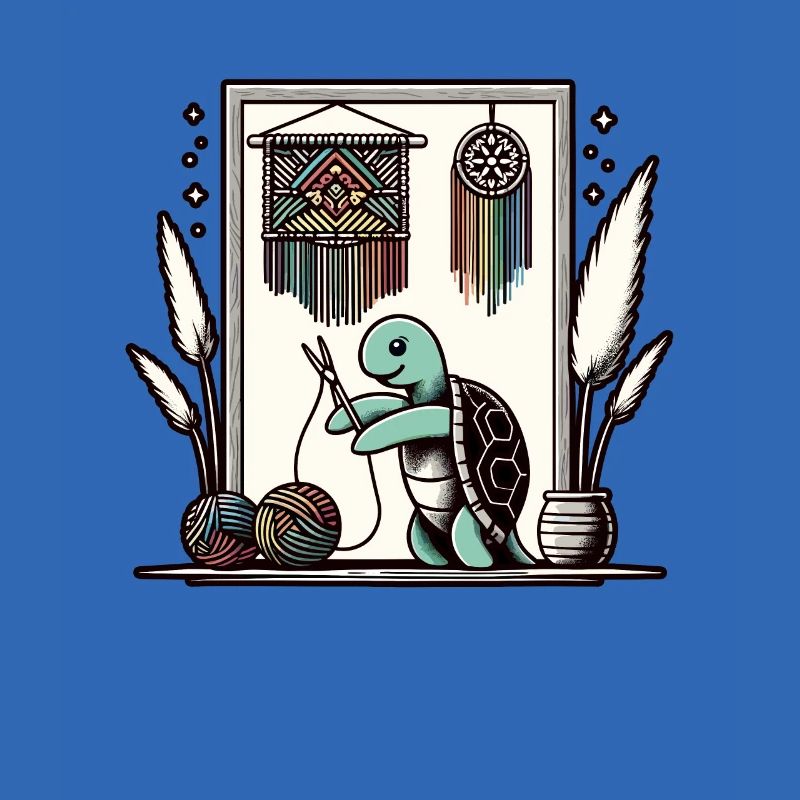 Funny Macrame Turtle Artist Macrame