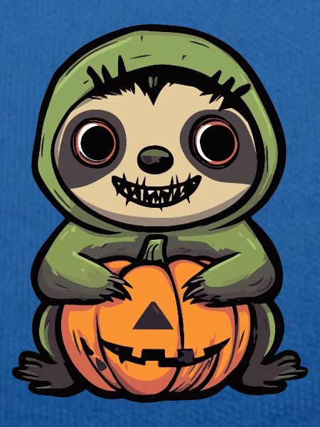 Faultier Halloween Comic Lustig