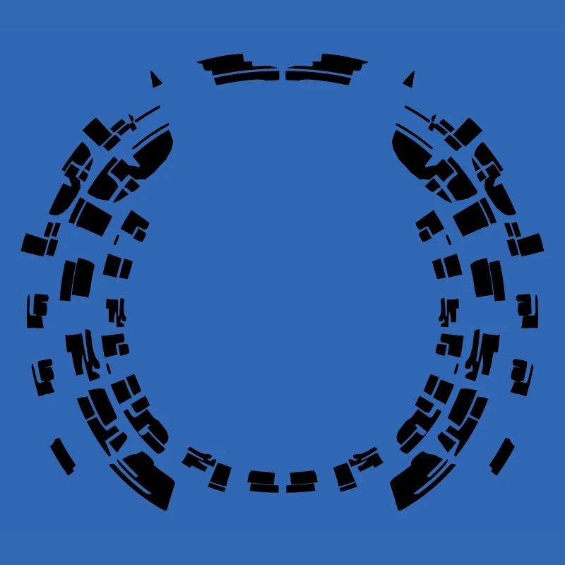 Circle border pattern round frame