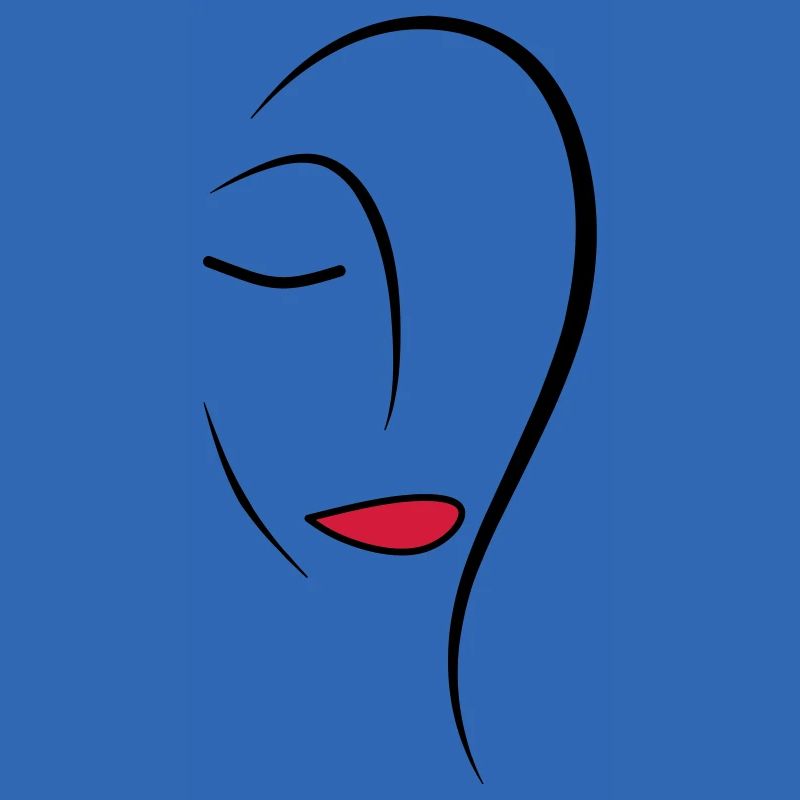 Face de dessin au trait