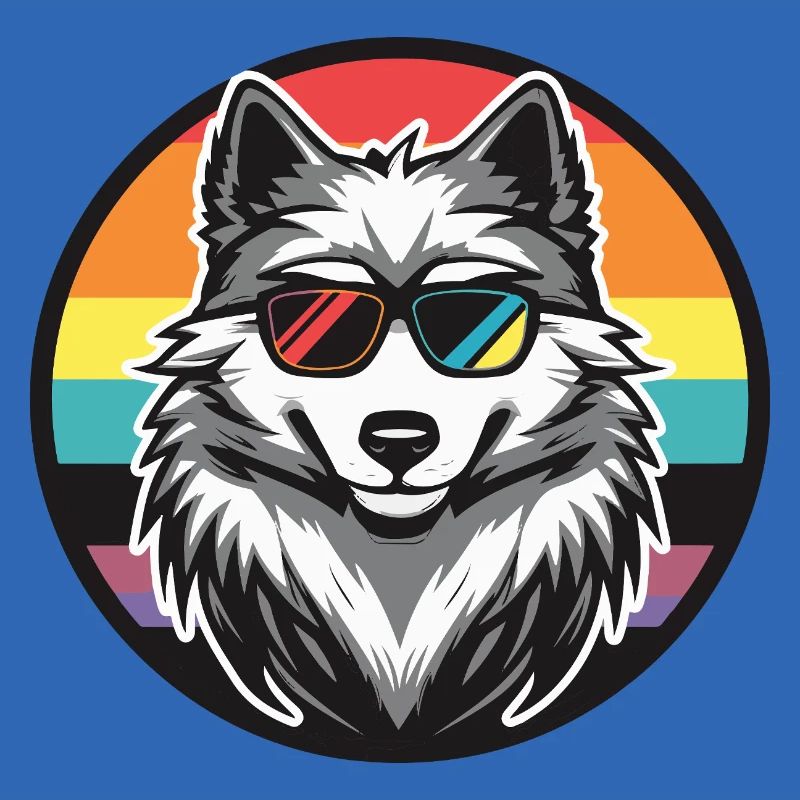 Wolf Comic Cool Sommer