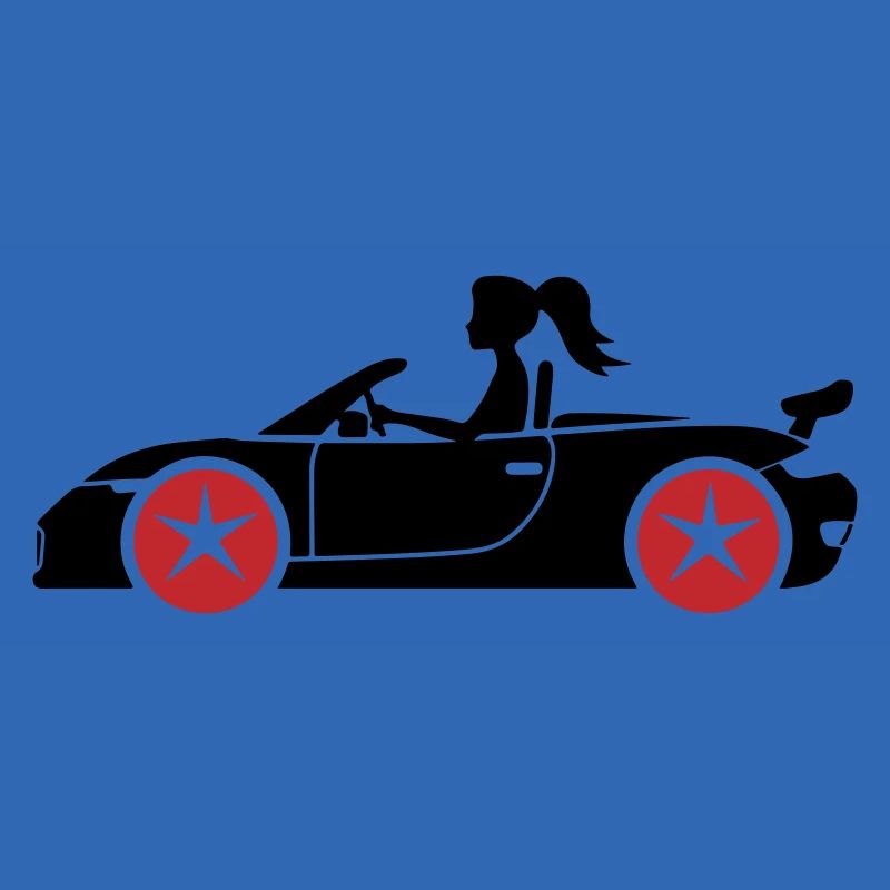 Frau Auto Cabrio