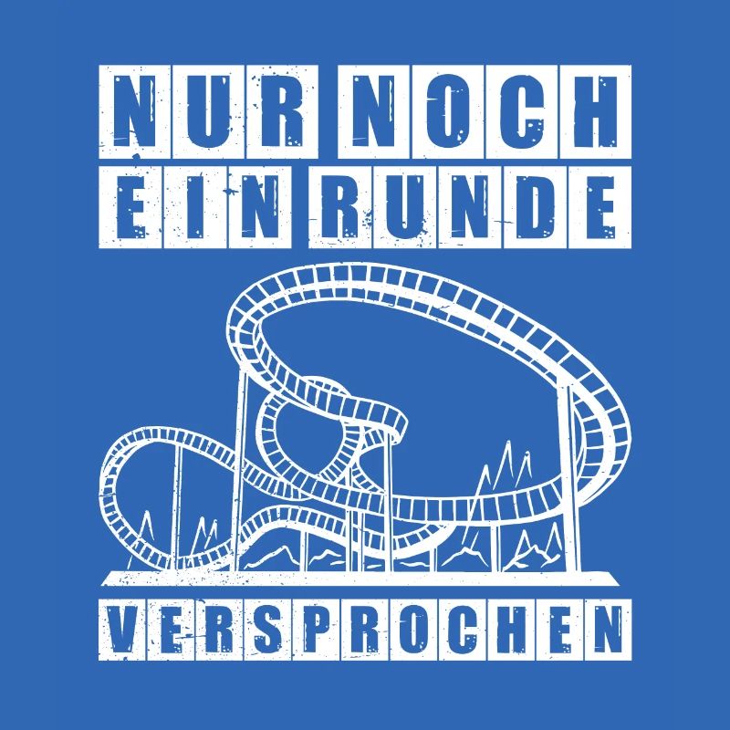 Eine Runde Freizeitpark Rollercoaster Achterbahn
