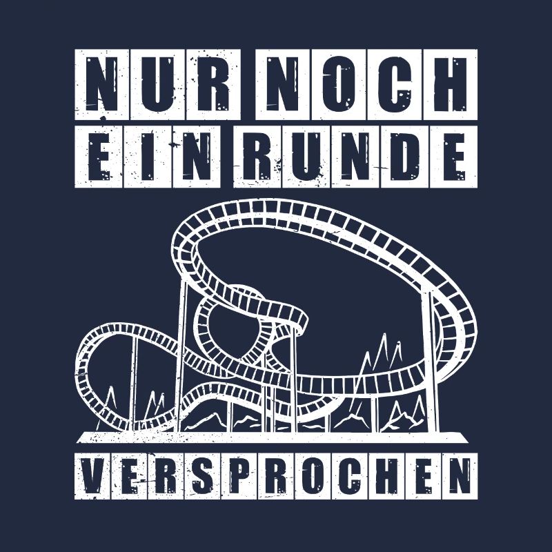 Eine Runde Freizeitpark Rollercoaster Achterbahn
