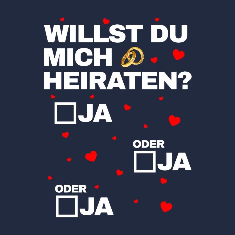 Ja oder Ja Heiratsantrag Hochzeitsantrag