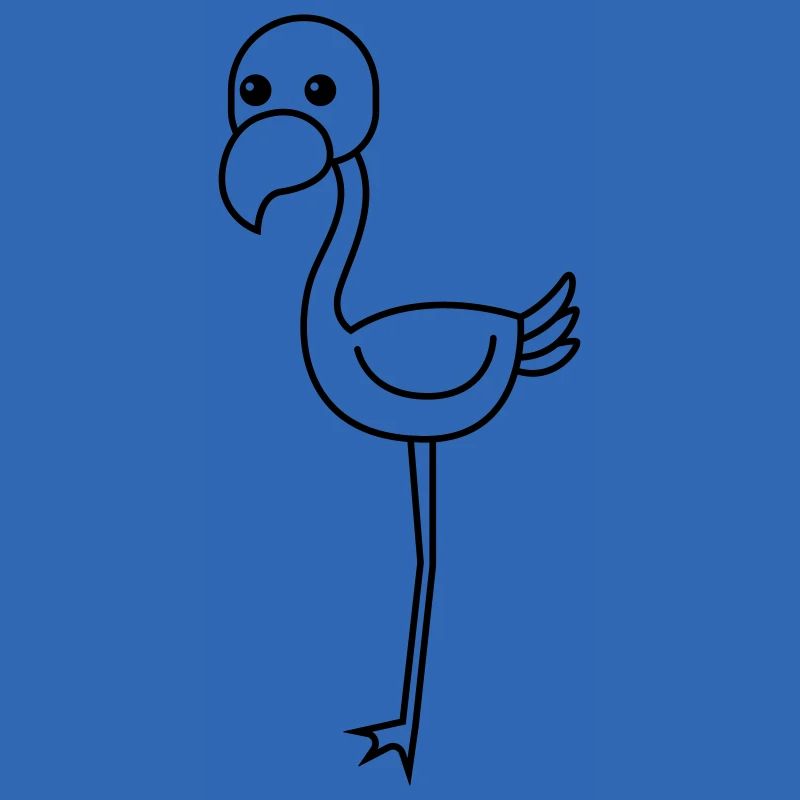Flamingo Comic Animal