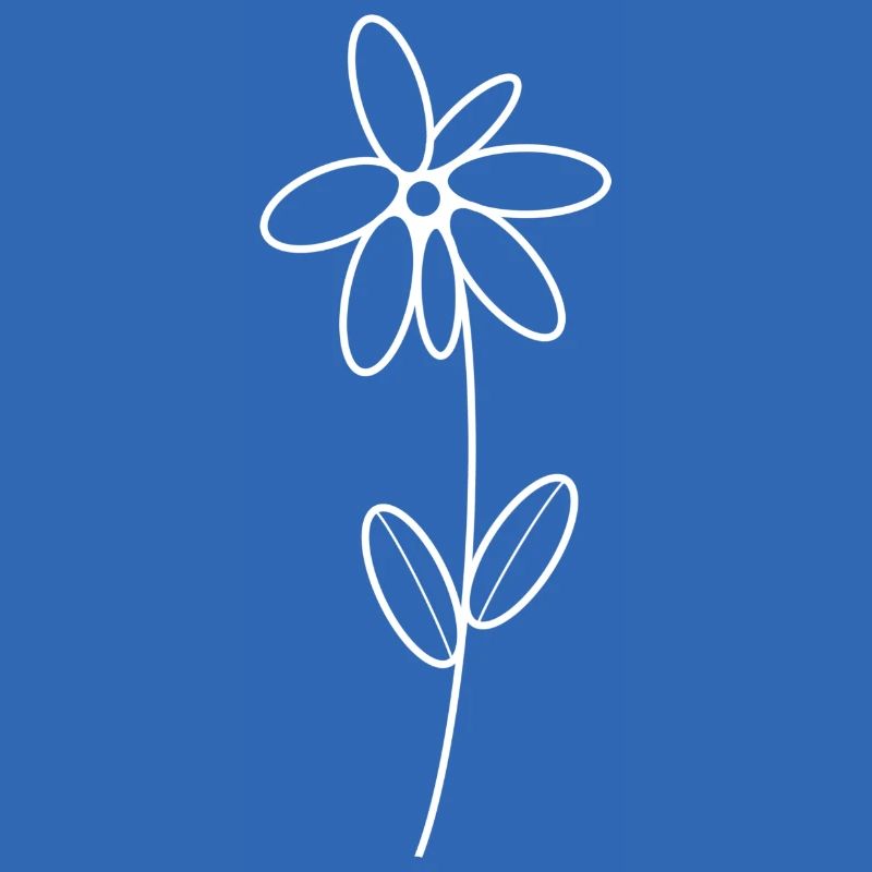 Weiße einfache Blume: isa