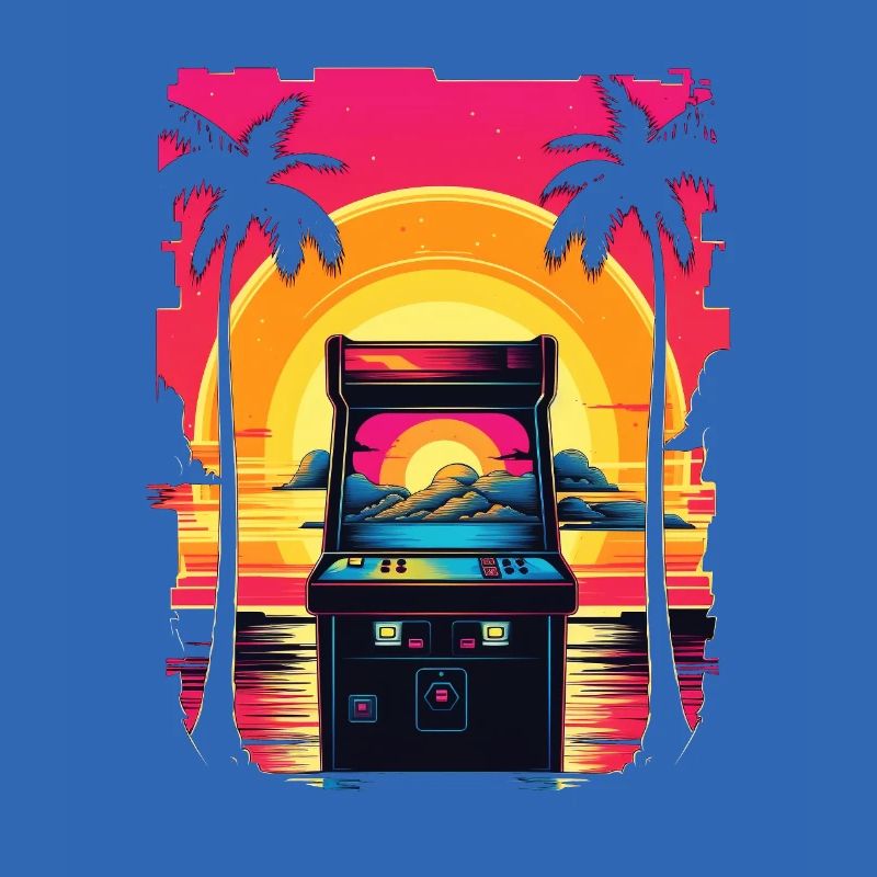 Pixel-Arcade-Controller Konsolenspieler-Abenteuer