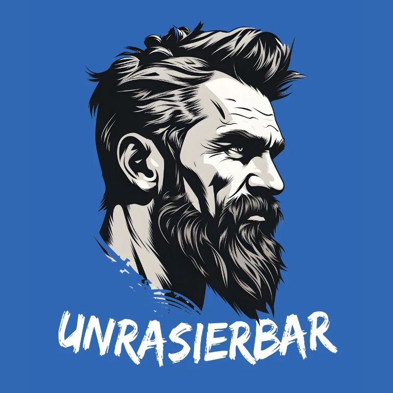 Wikinger Bartträger Lustiger Bart Spruch