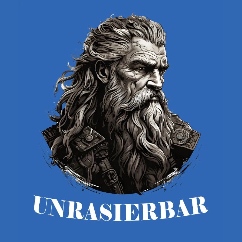 Wikinger Bartträger Lustiger Bart Spruch