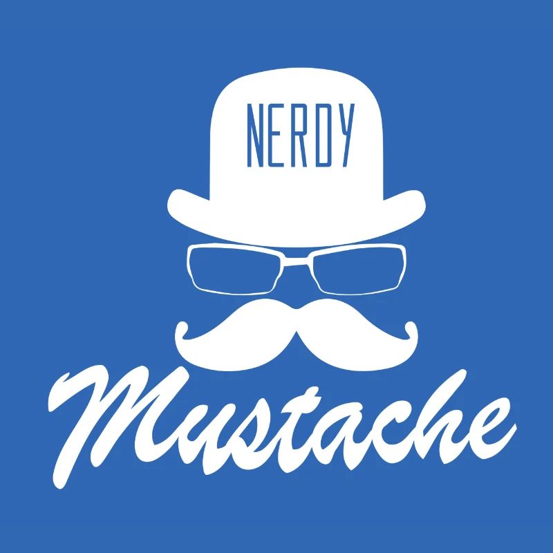 Nerdy Mustache Moustaque