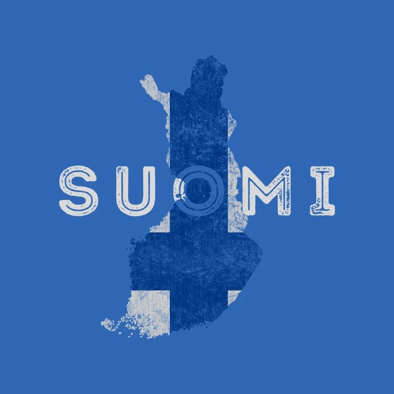 Finlande forme et drapeau