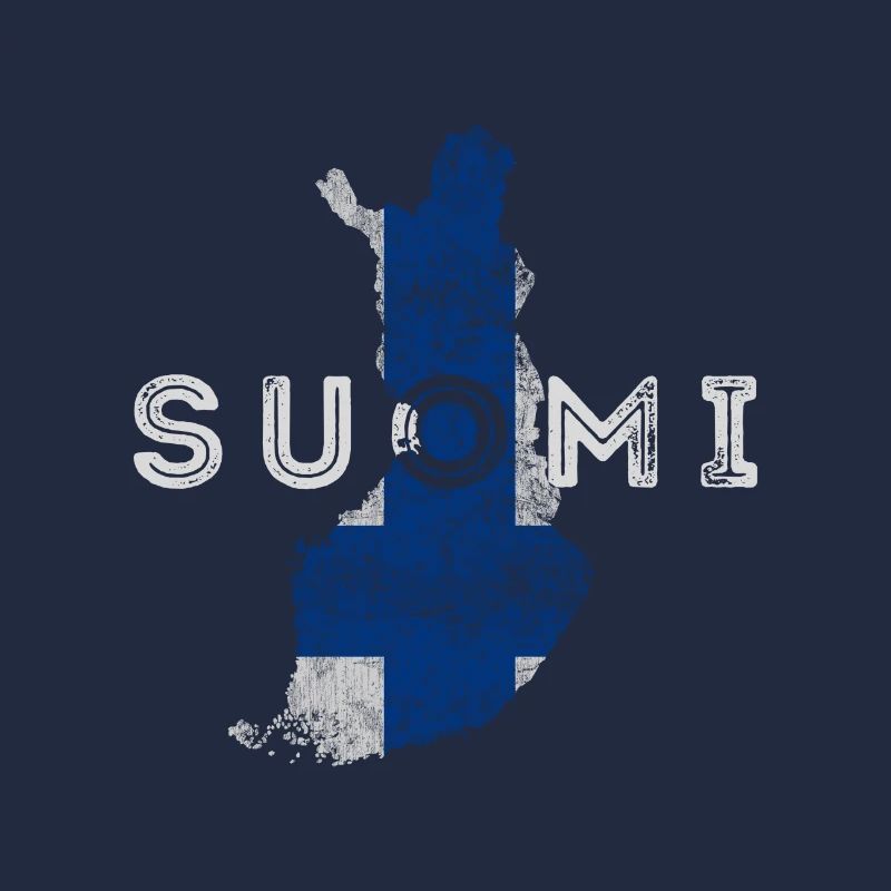 Finland Shape and Flag