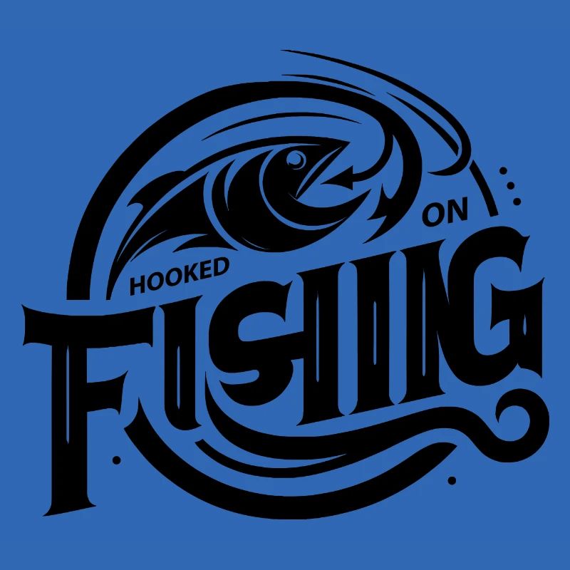 « Élégant Hooked On Fishing Tee - parfait pour l’angle