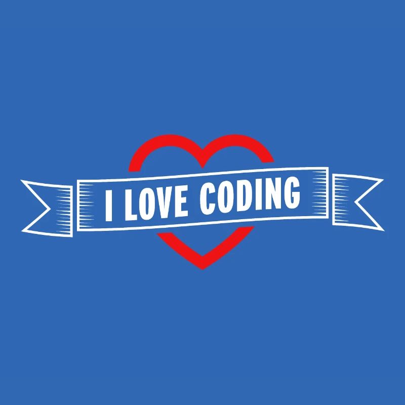 I Love Coding Heart | Gift for Programmer Son