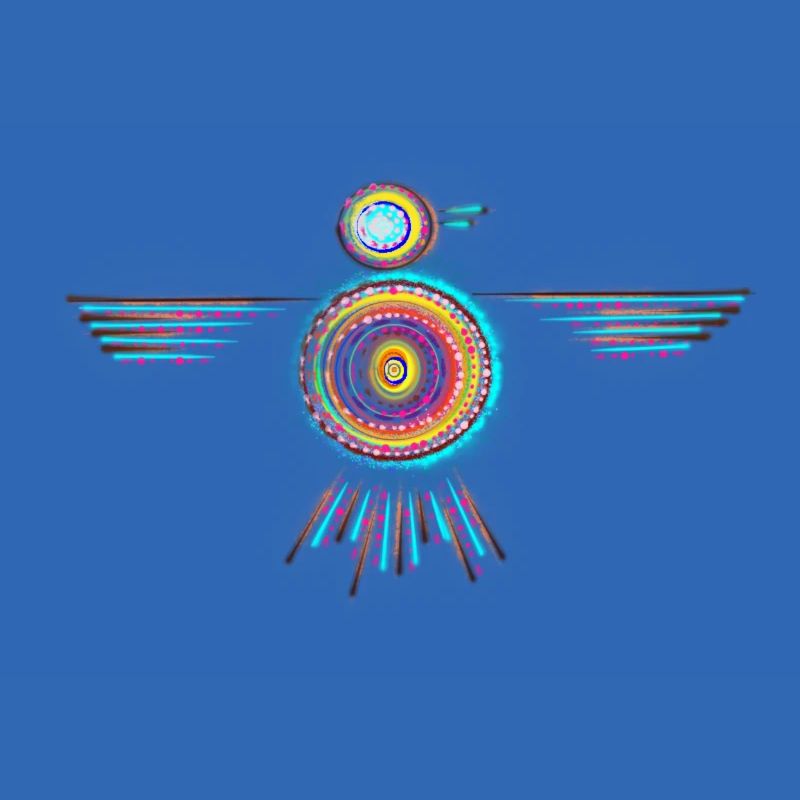 Bunter Vogel