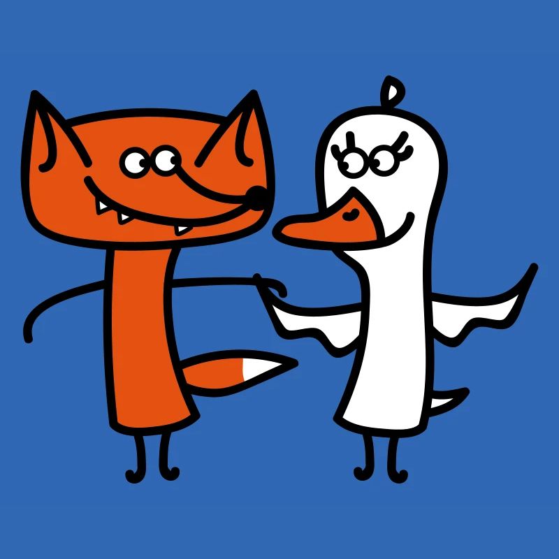 Fuchs und Gans (b)