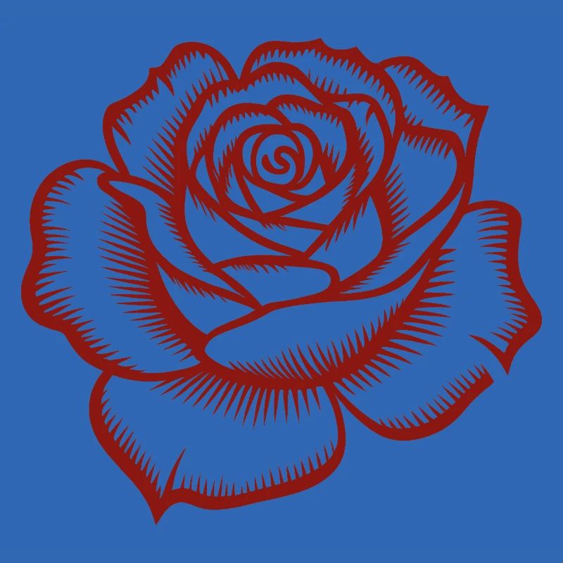 Rose - Cooles botanisches Logo