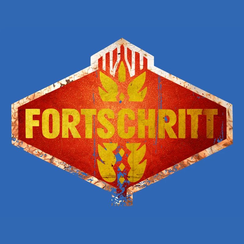 DDR FORTSCHRITT Ostalgie Vintage Logo