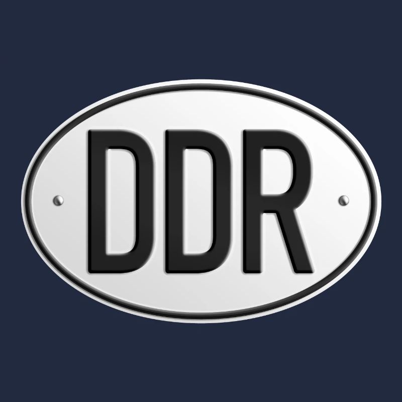 Plaque d’immatriculation de la RDA (réaliste)