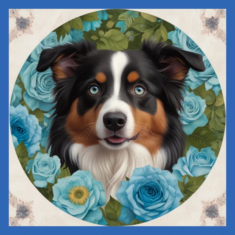 Blauäugiger Australian Shepherd