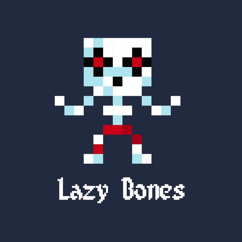 Squelette de 8 bits (Lazy Bones)
