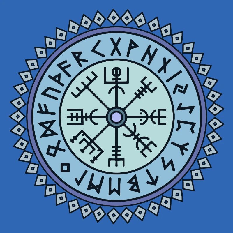 Vegvisir symbol runic script