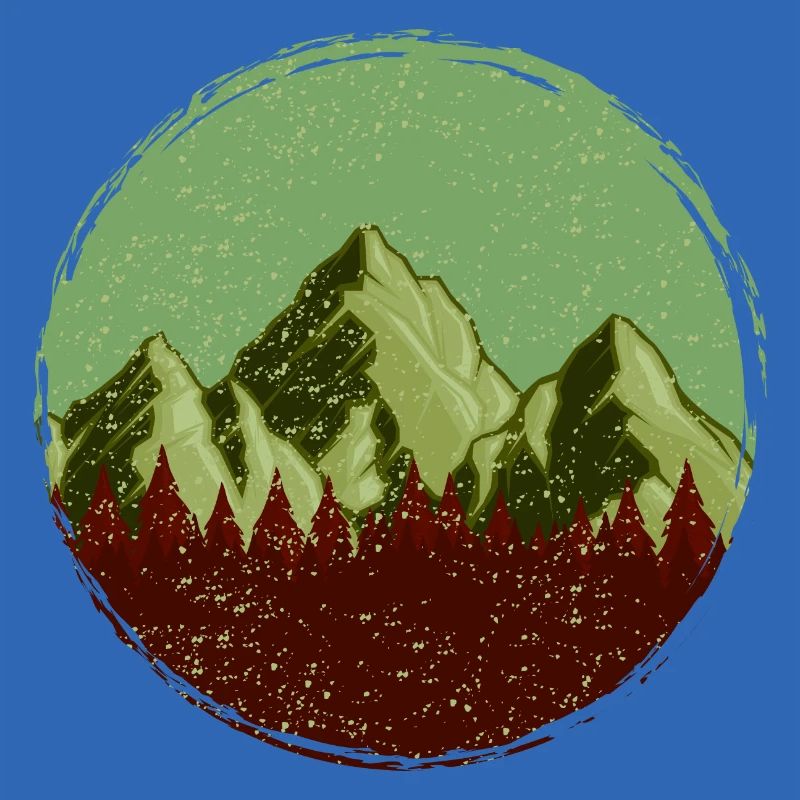 Mountains Forest Symbol