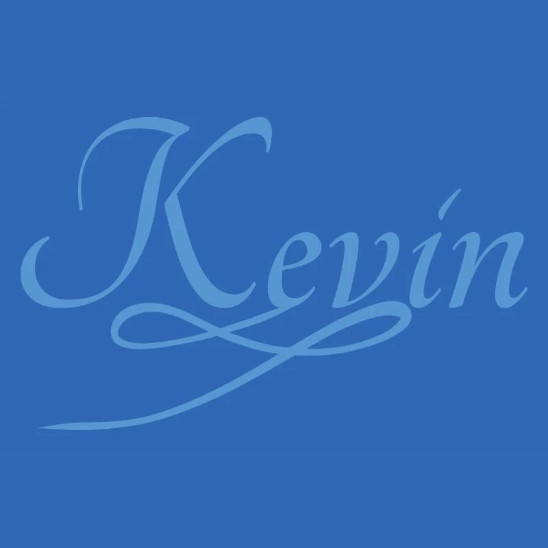Kevin in cursive script