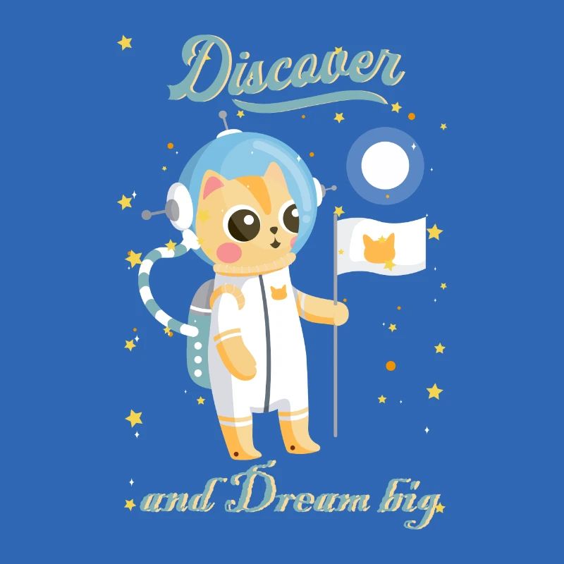 conception mignonne de chats astronautes
