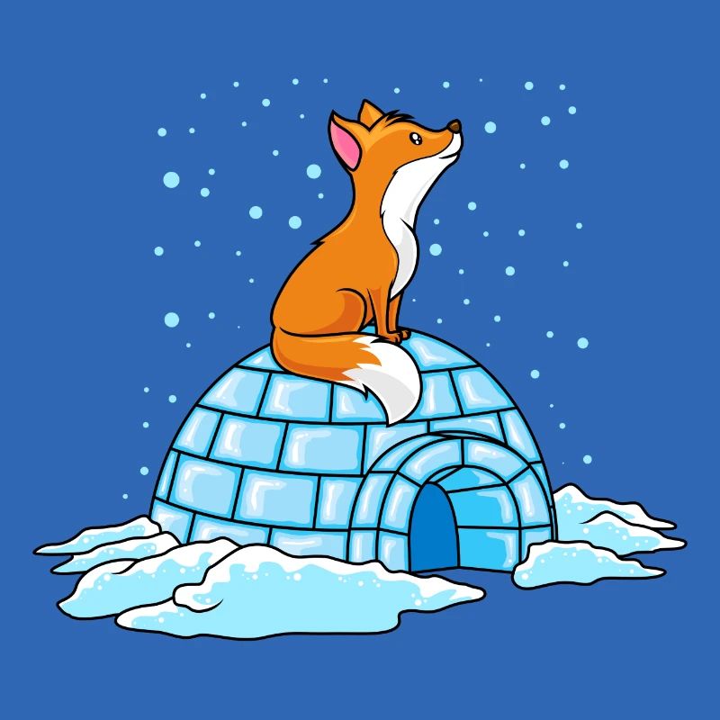 fuchs iglu winter ploar comic