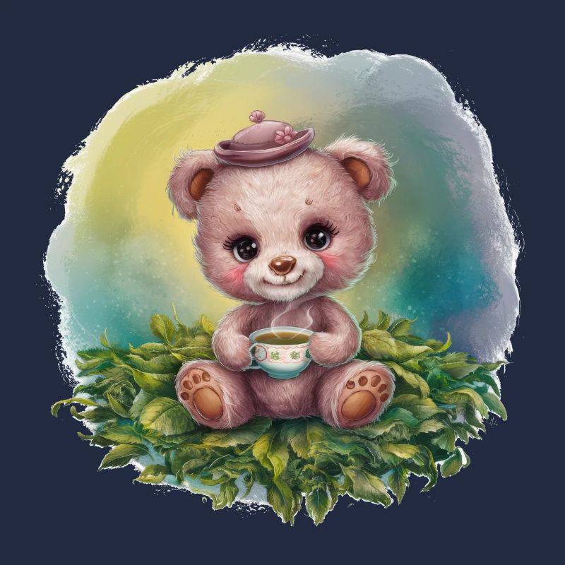 Teddybär liebt Tee