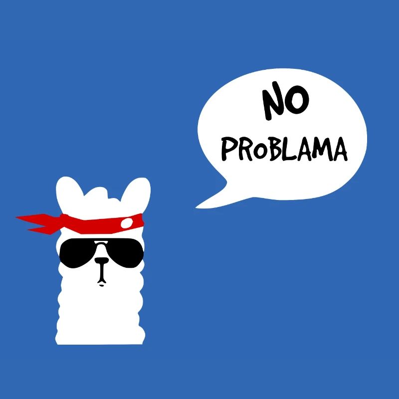 Pas de Problama Lama blanc