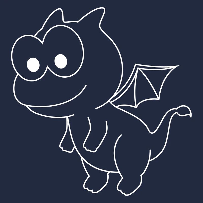 Drache Comic Tier