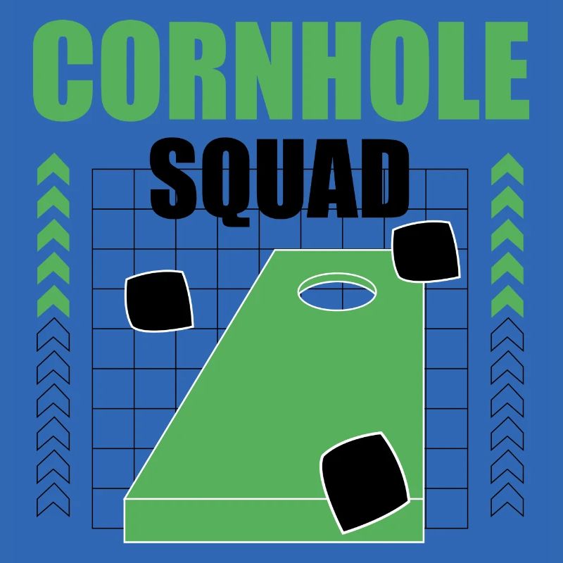 Sac à lancer avec citation ironique de Cornhole