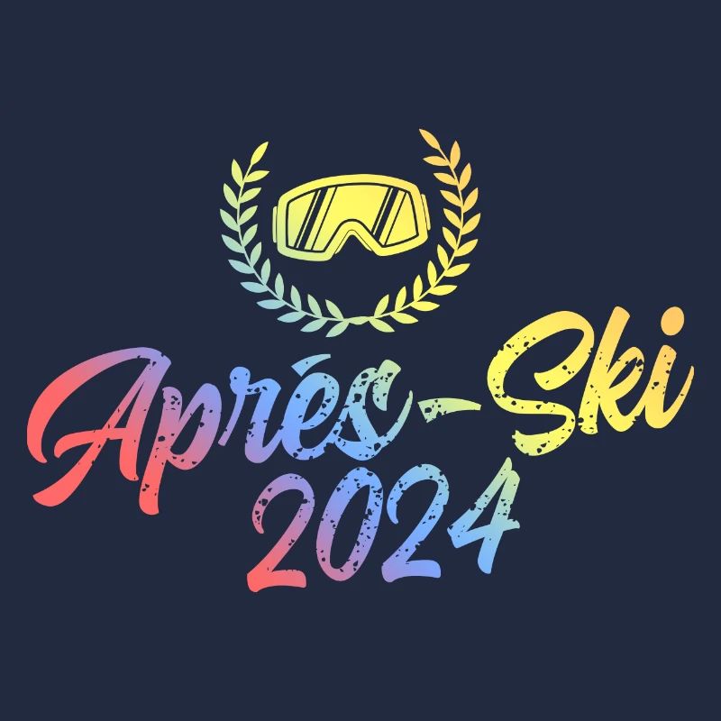 Masque de ski coloré après-ski 2024