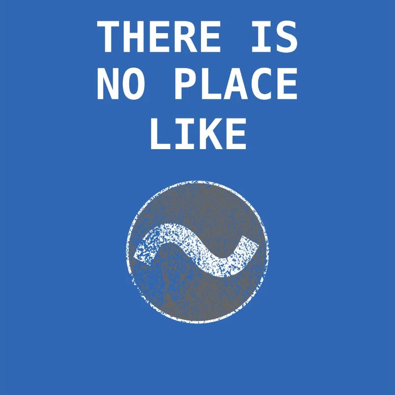 No Place like ~ Home Linux Bash Admin Geschenk