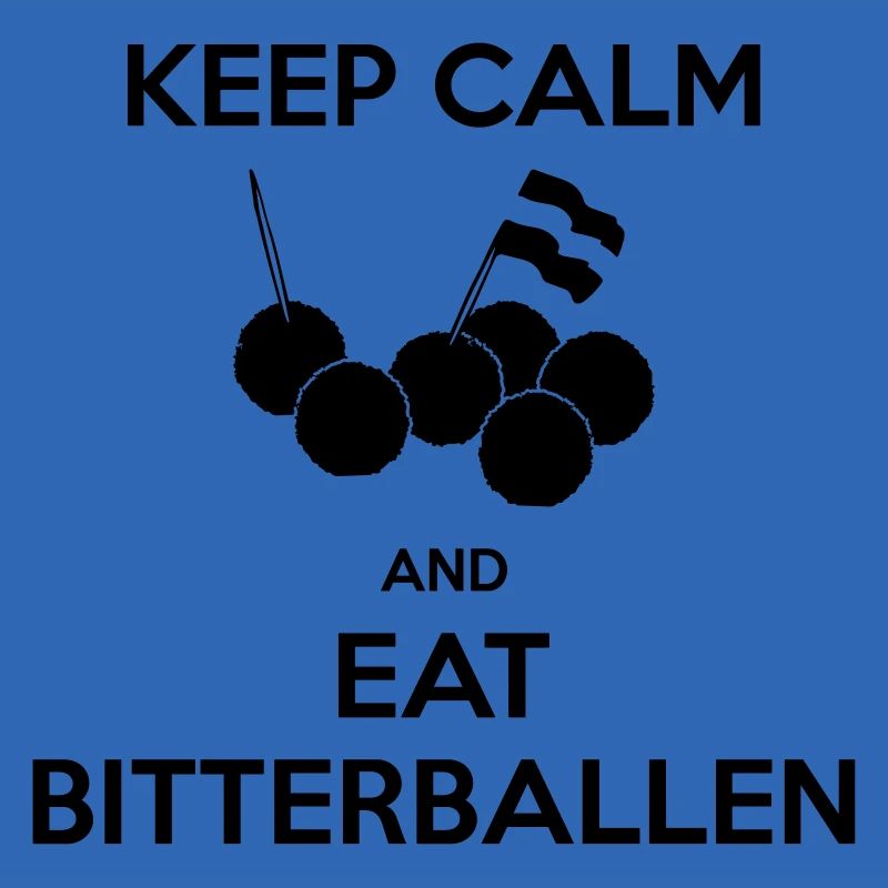 KEEP CALM und essen Bitterballen Multi Color Vector