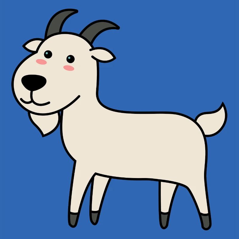 Bergziege Comic Tier