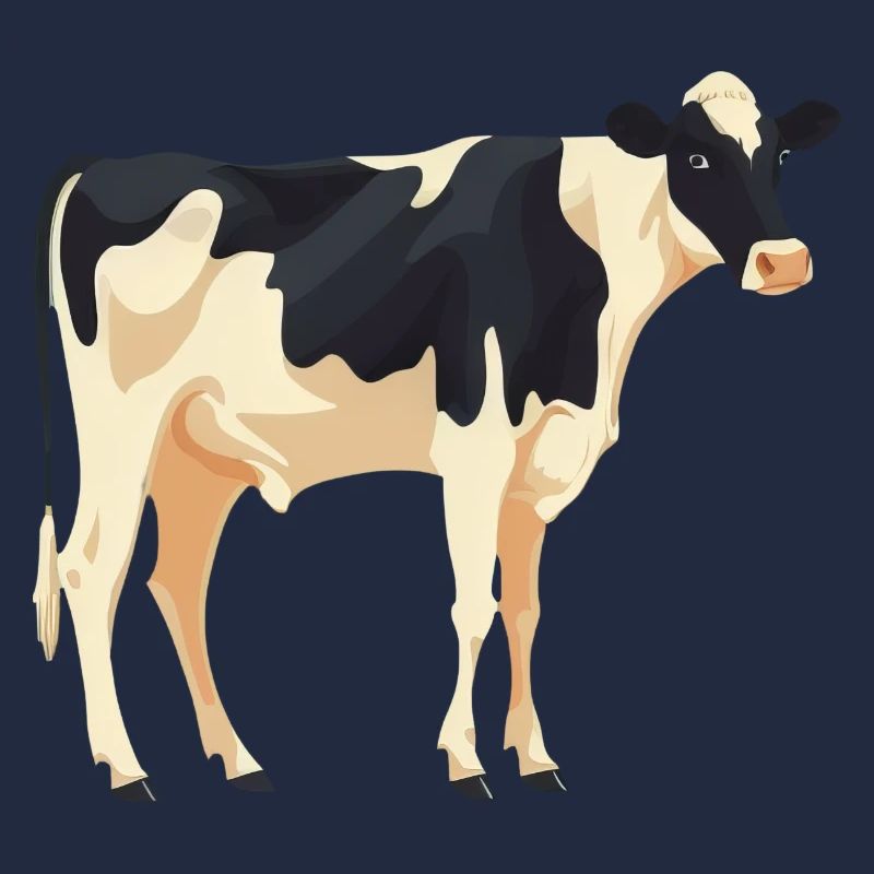 Vache debout - conception simple