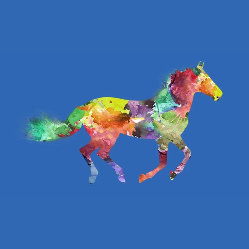 Buntes Pferd Geschenkidee Pferdchen