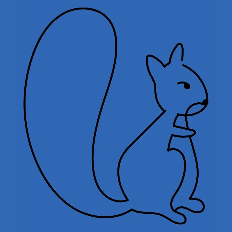 Chipmunk Sketch Waldtier Süßes Eichhörnchen