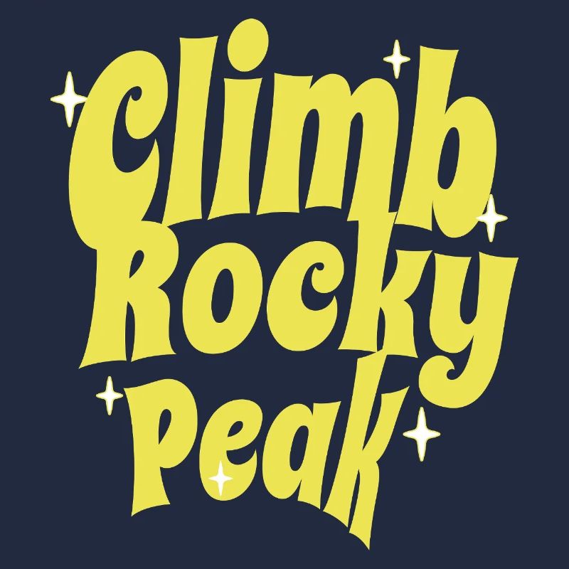 Escalade du Rocky Peak Conception de motivation