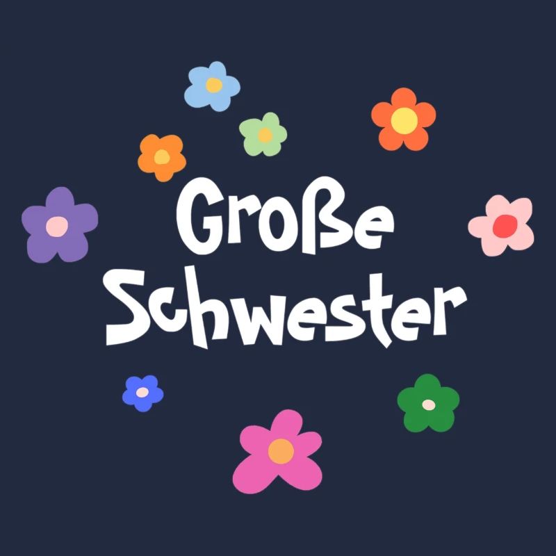 Große Schwester Blumen Design