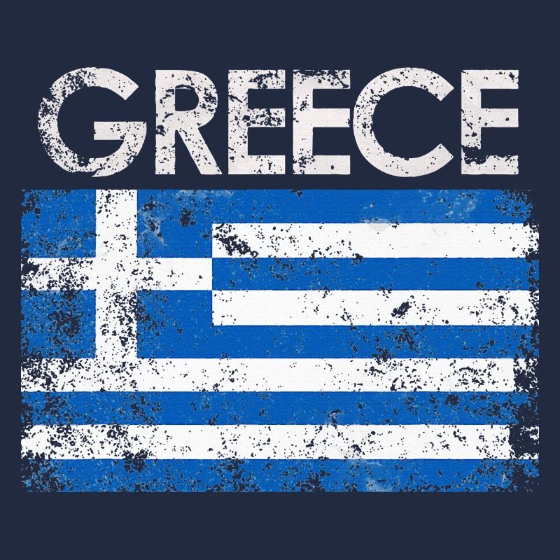 Graphique du drapeau de la Grèce en détresse