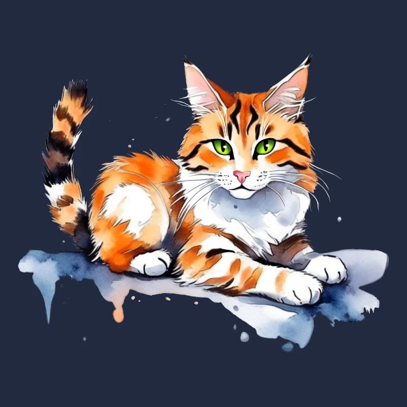 Chat dans la neige