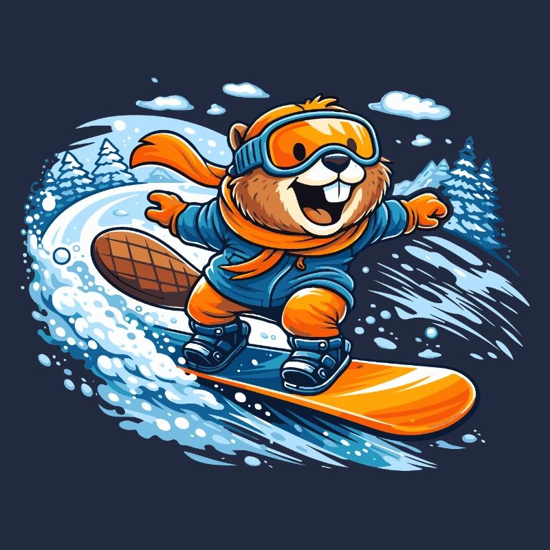 Biber Snowboard Winter