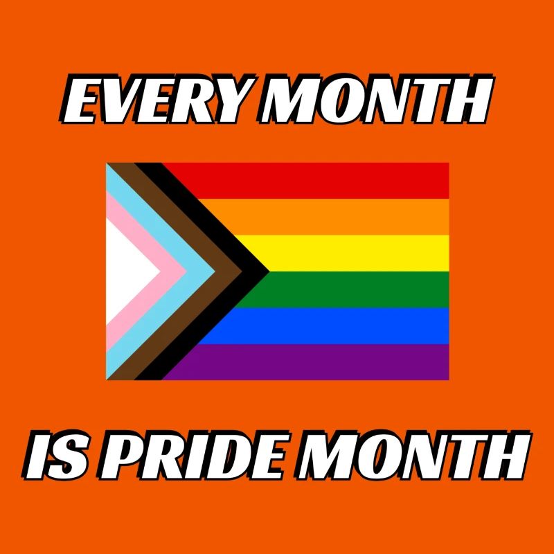 Chaque mois est le mois de la fierté Progress Pride Flag
