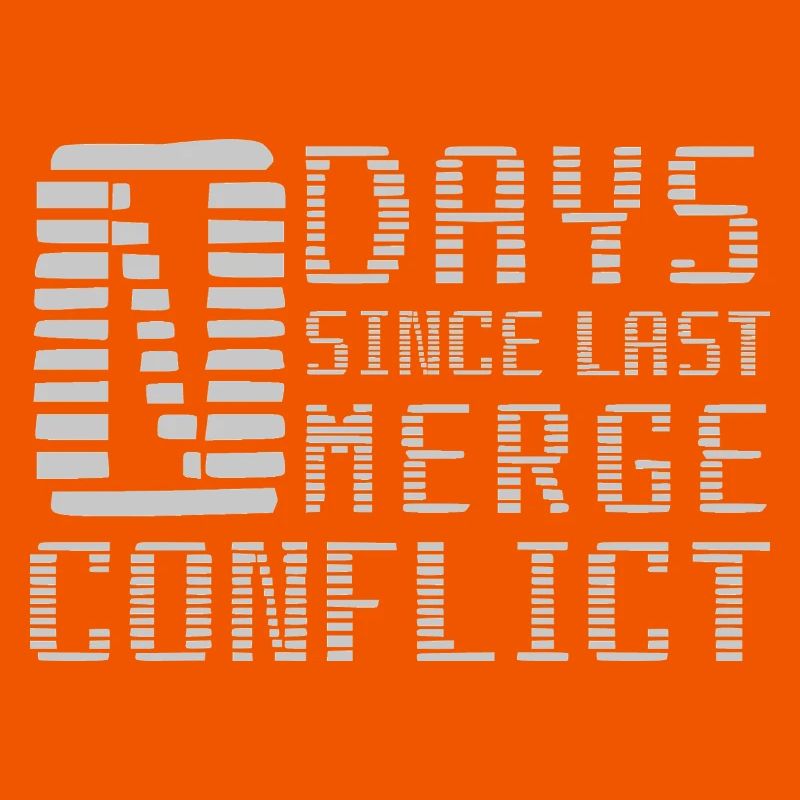 Merge Conflict Software Developer Entwickler geek